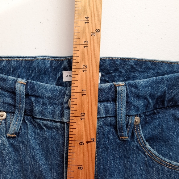 Good American Good Classic Raw Hem High Waist Slim Jeans size 6 - Picture 11 of 14
